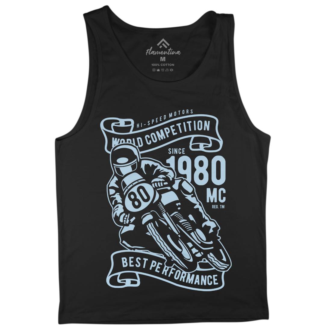 World Competition Superbike Mens Tank Top Vest Motorcycles B477