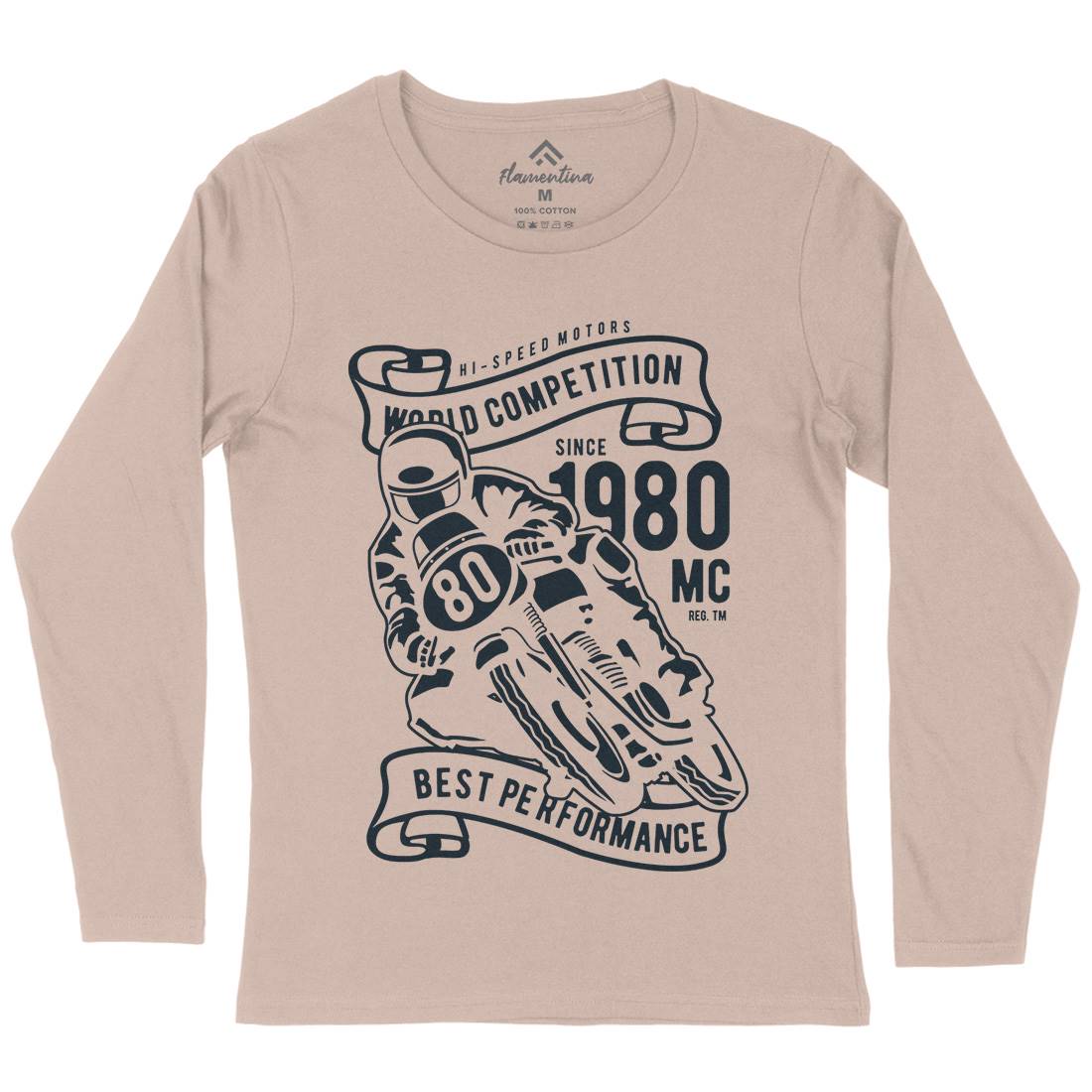 World Competition Superbike Womens Long Sleeve T-Shirt Motorcycles B477