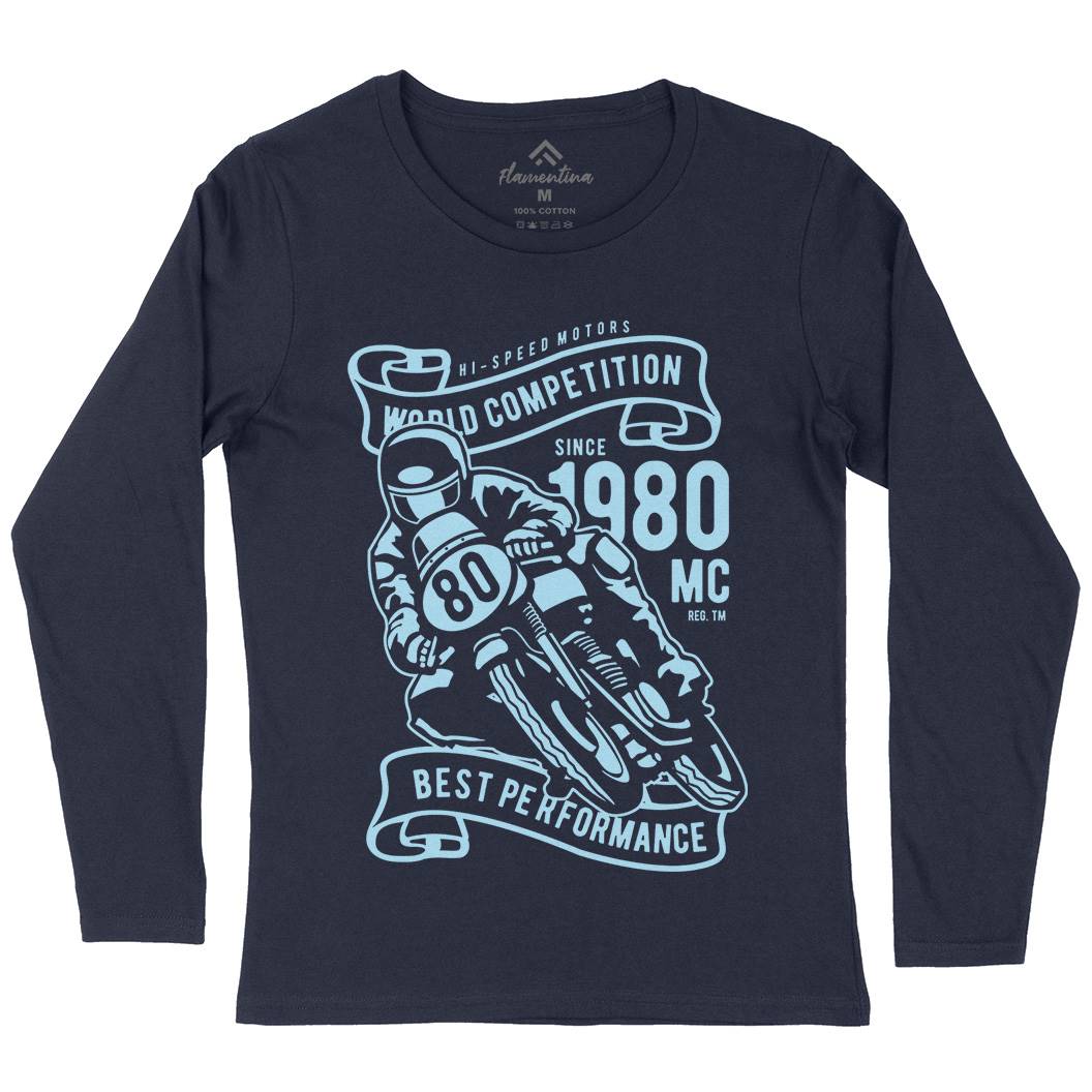 World Competition Superbike Womens Long Sleeve T-Shirt Motorcycles B477