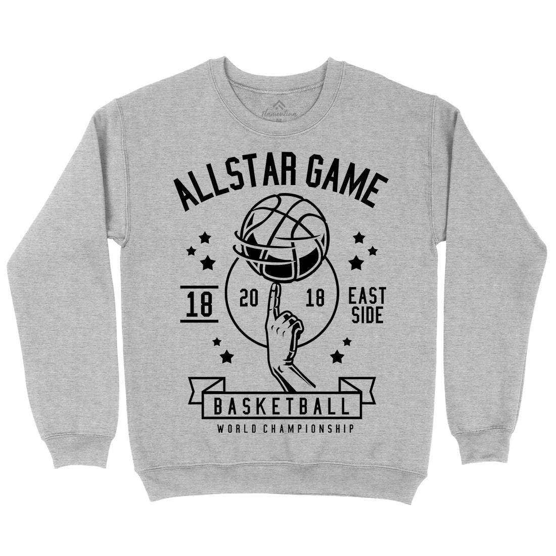 All Star Basketball Kids Crew Neck Sweatshirt Sport B479