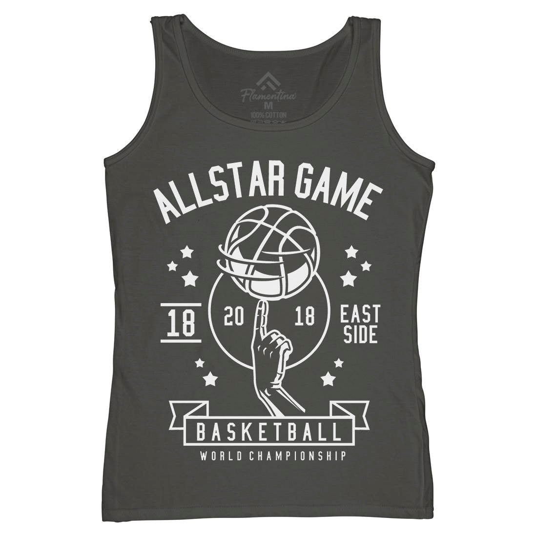 All Star Basketball Womens Organic Tank Top Vest Sport B479