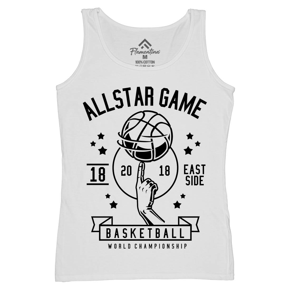 All Star Basketball Womens Organic Tank Top Vest Sport B479