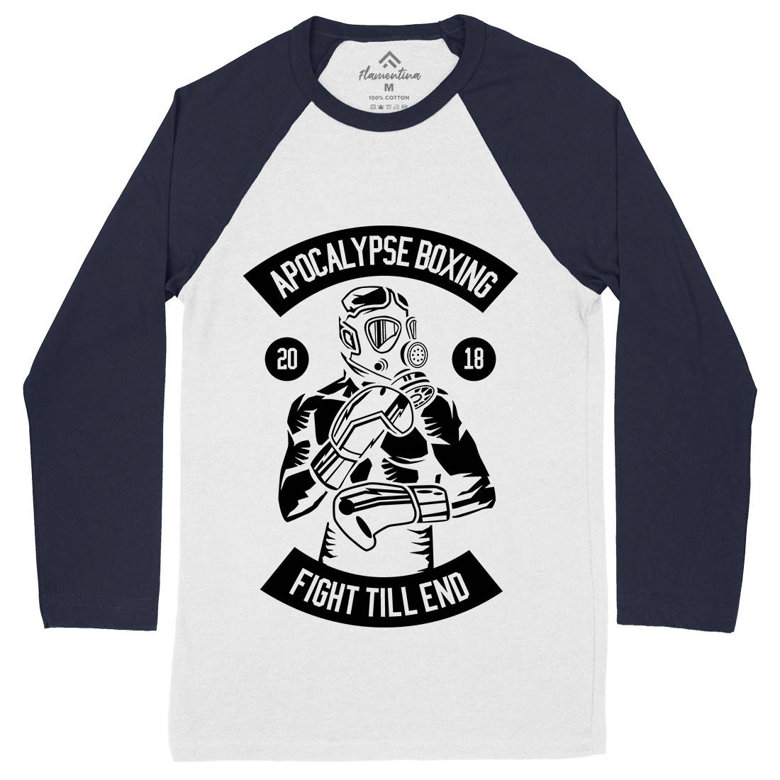 Apocalypse Boxing Mens Long Sleeve Baseball T-Shirt Sport B481