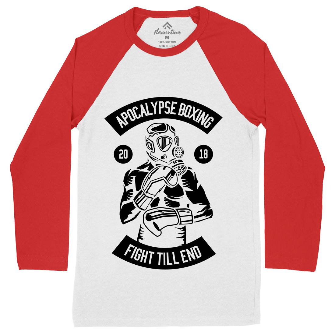 Apocalypse Boxing Mens Long Sleeve Baseball T-Shirt Sport B481