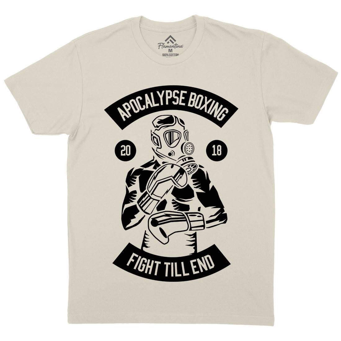 Apocalypse Boxing Mens Organic Crew Neck T-Shirt Sport B481