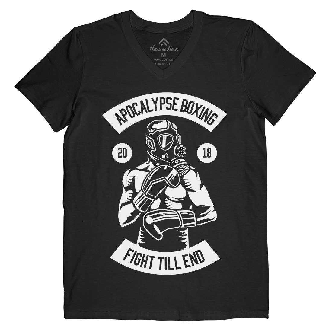 Apocalypse Boxing Mens V-Neck T-Shirt Sport B481