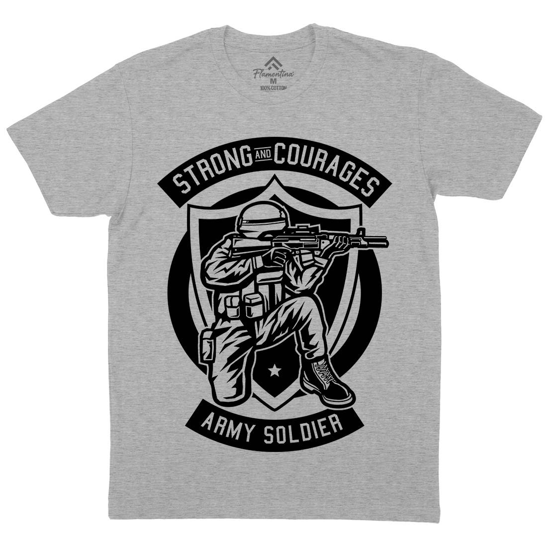Army Soldier Mens Crew Neck T-Shirt Army B483