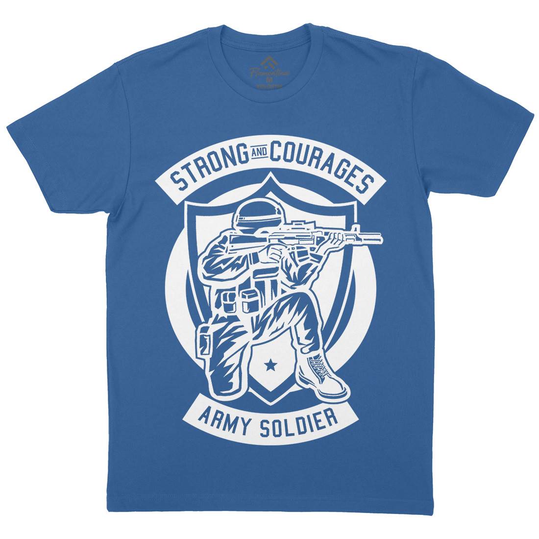 Army Soldier Mens Organic Crew Neck T-Shirt Army B483