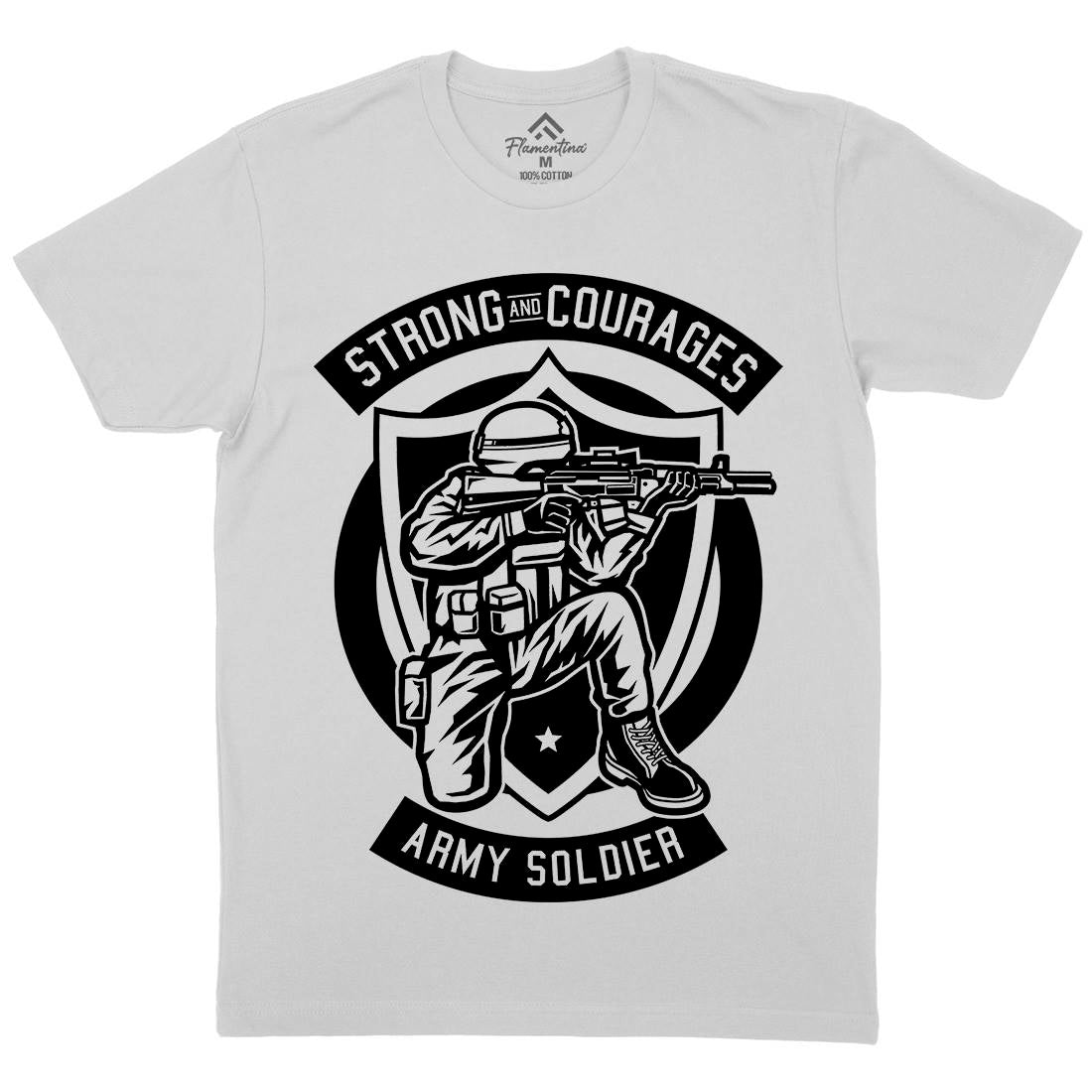Army Soldier Mens Crew Neck T-Shirt Army B483
