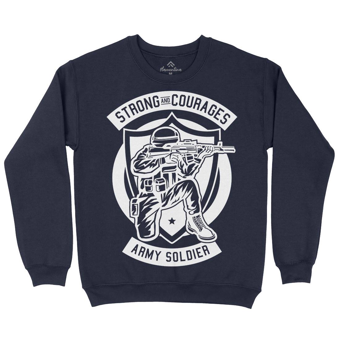 Army Soldier Mens Crew Neck Sweatshirt Army B483