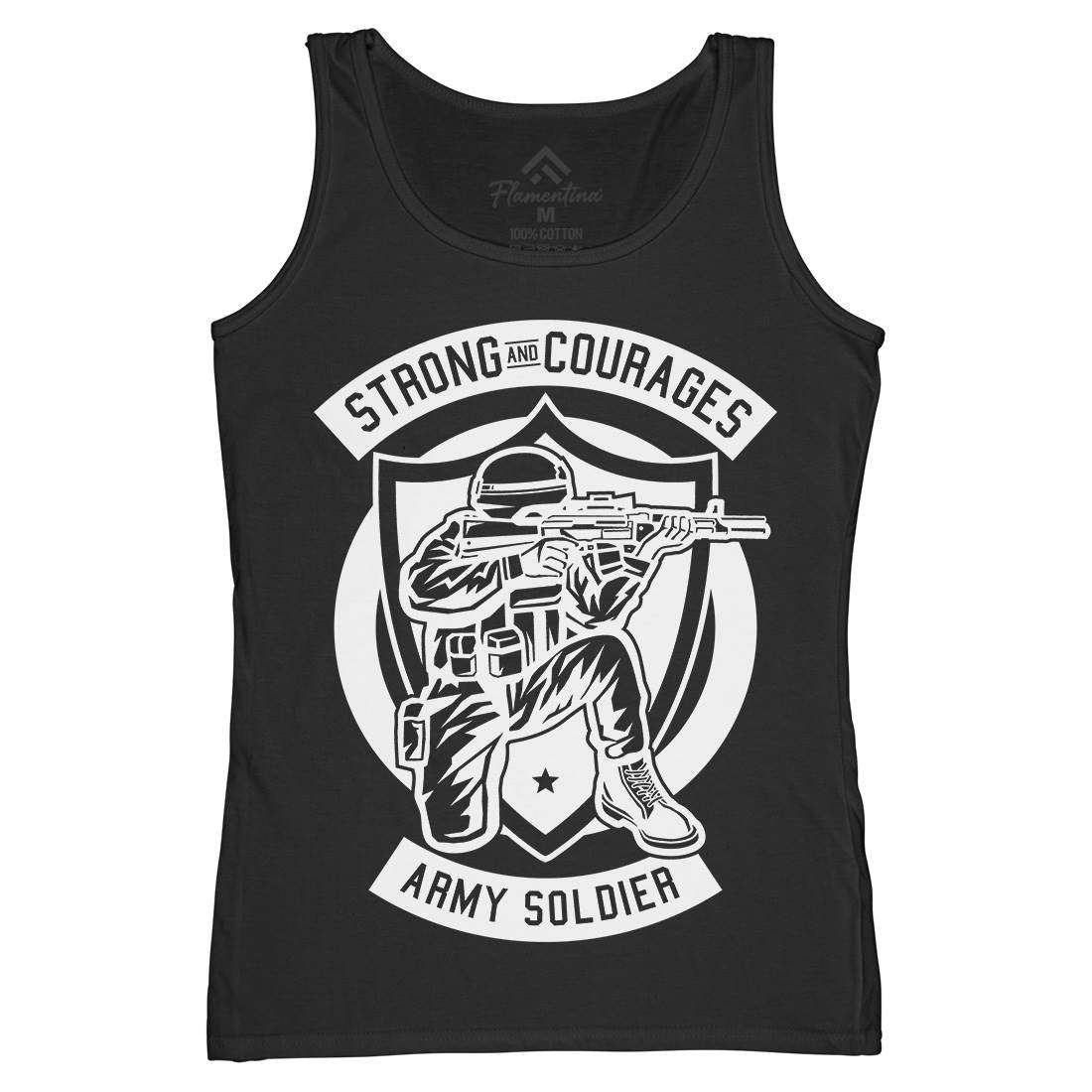 Army Soldier Womens Organic Tank Top Vest Army B483