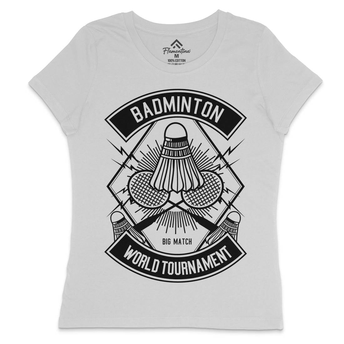 Badminton Womens Crew Neck T-Shirt Sport B485