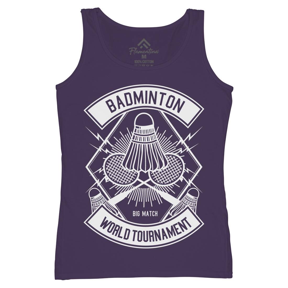 Badminton Womens Organic Tank Top Vest Sport B485