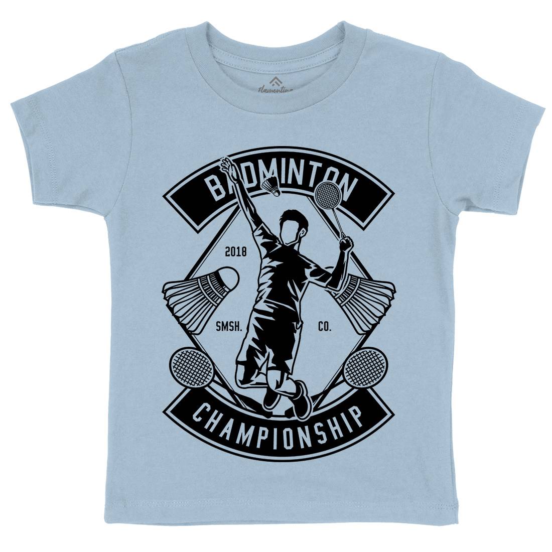 Badminton Championship Kids Crew Neck T-Shirt Sport B486