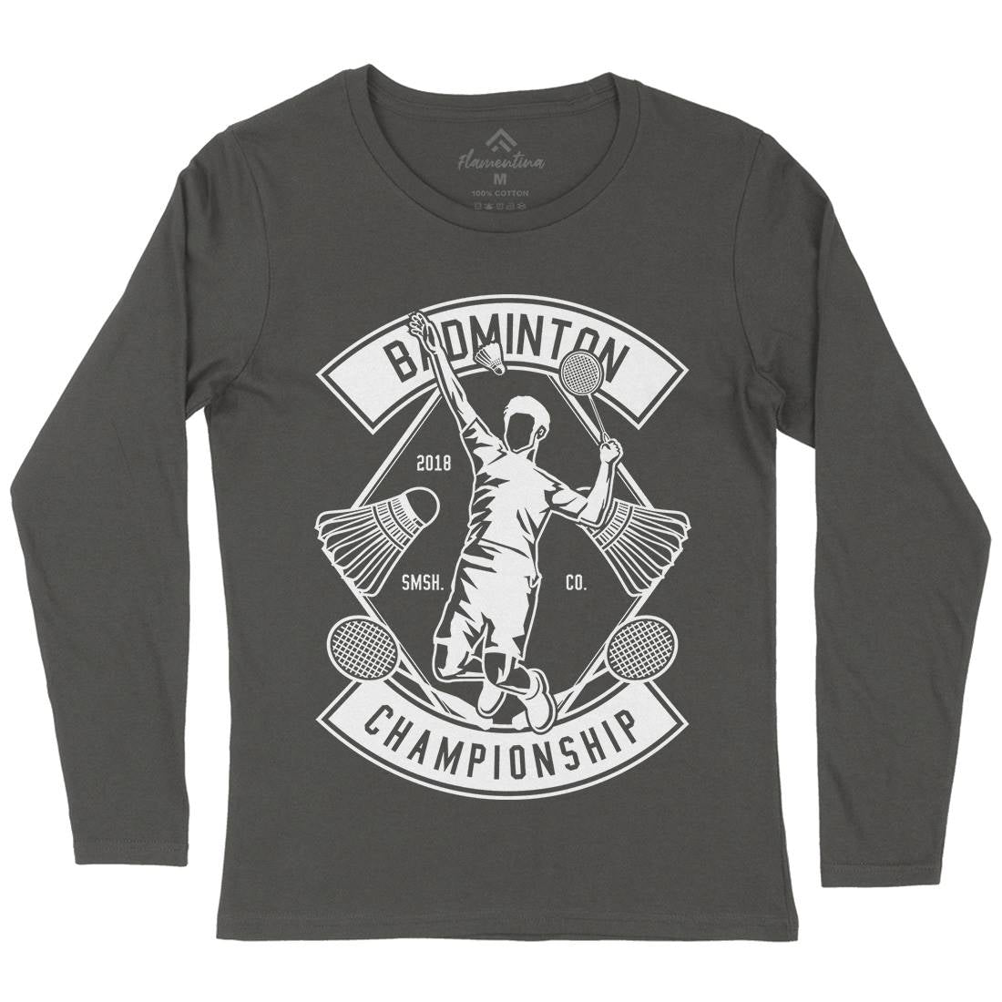 Badminton Championship Womens Long Sleeve T-Shirt Sport B486