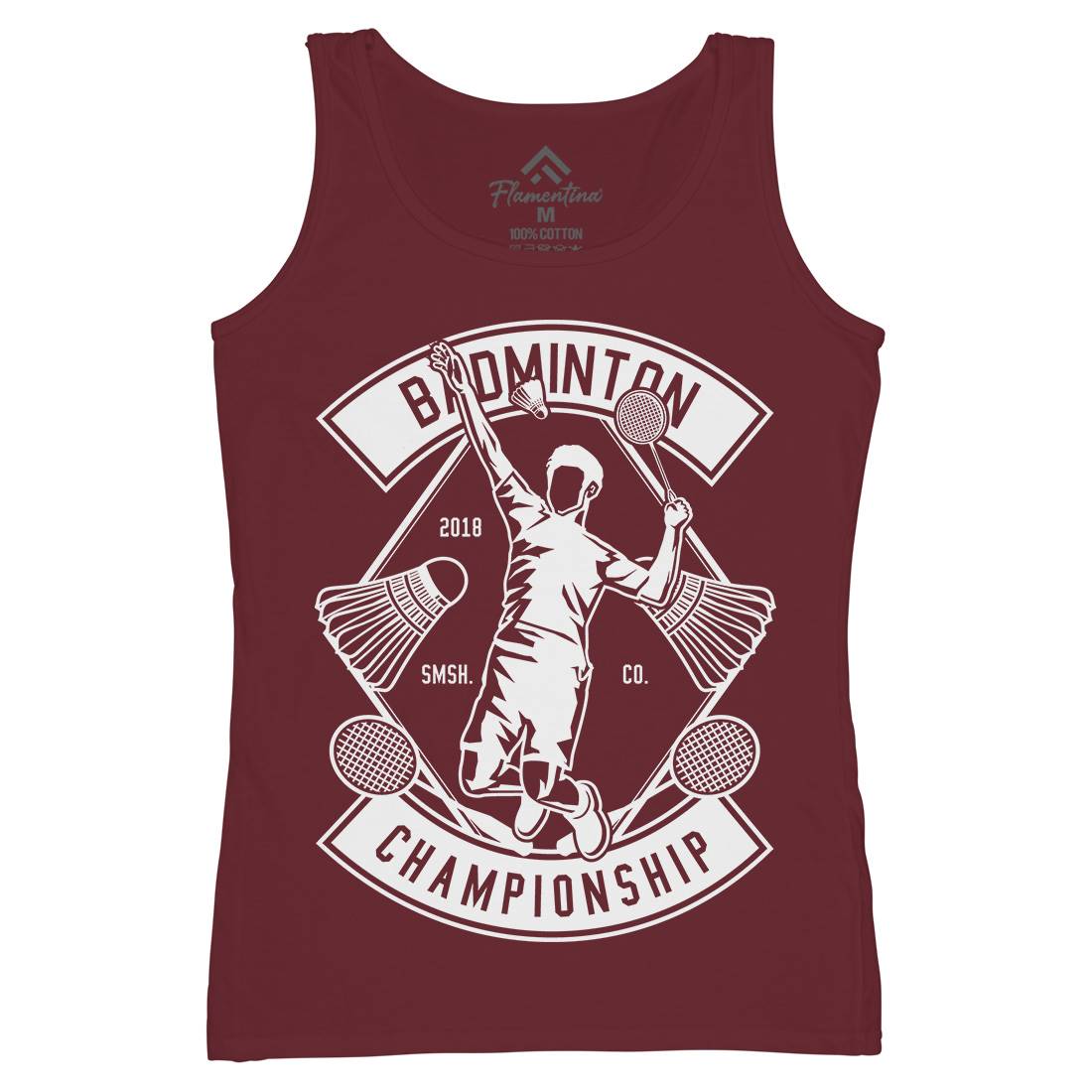Badminton Championship Womens Organic Tank Top Vest Sport B486