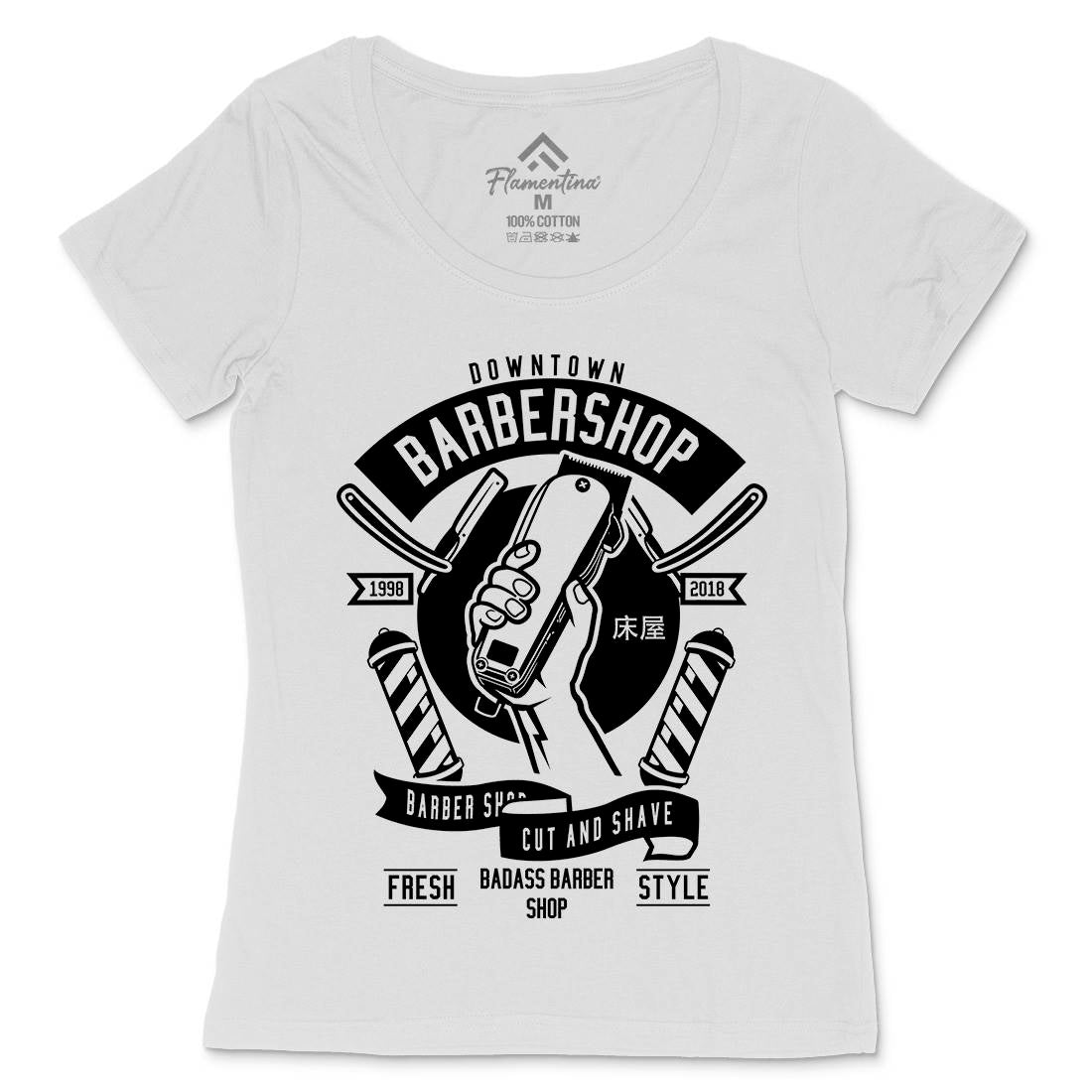 Revolution Womens Scoop Neck T-Shirt Barber B487