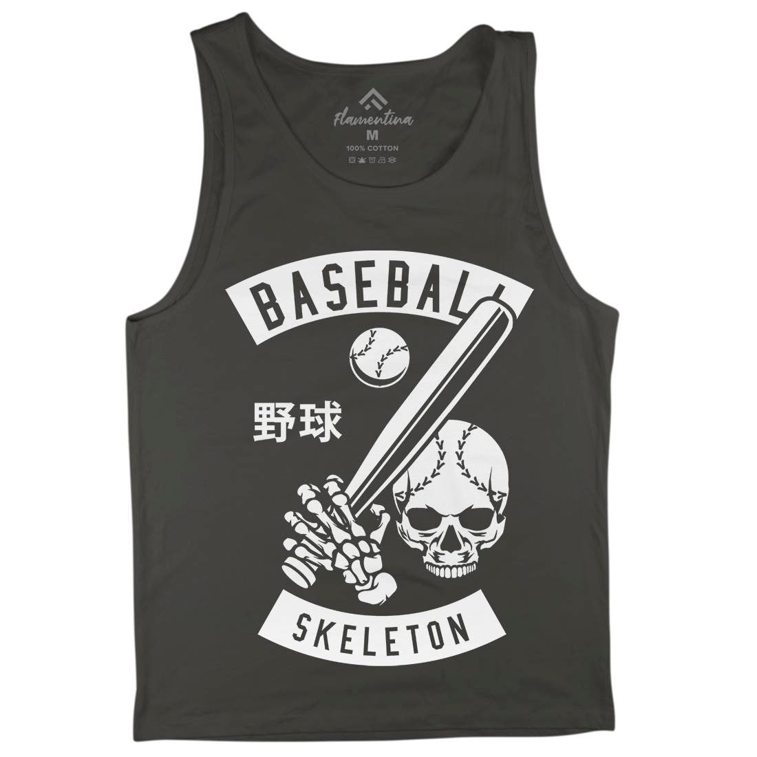 Baseball Skeleton Mens Tank Top Vest Sport B489