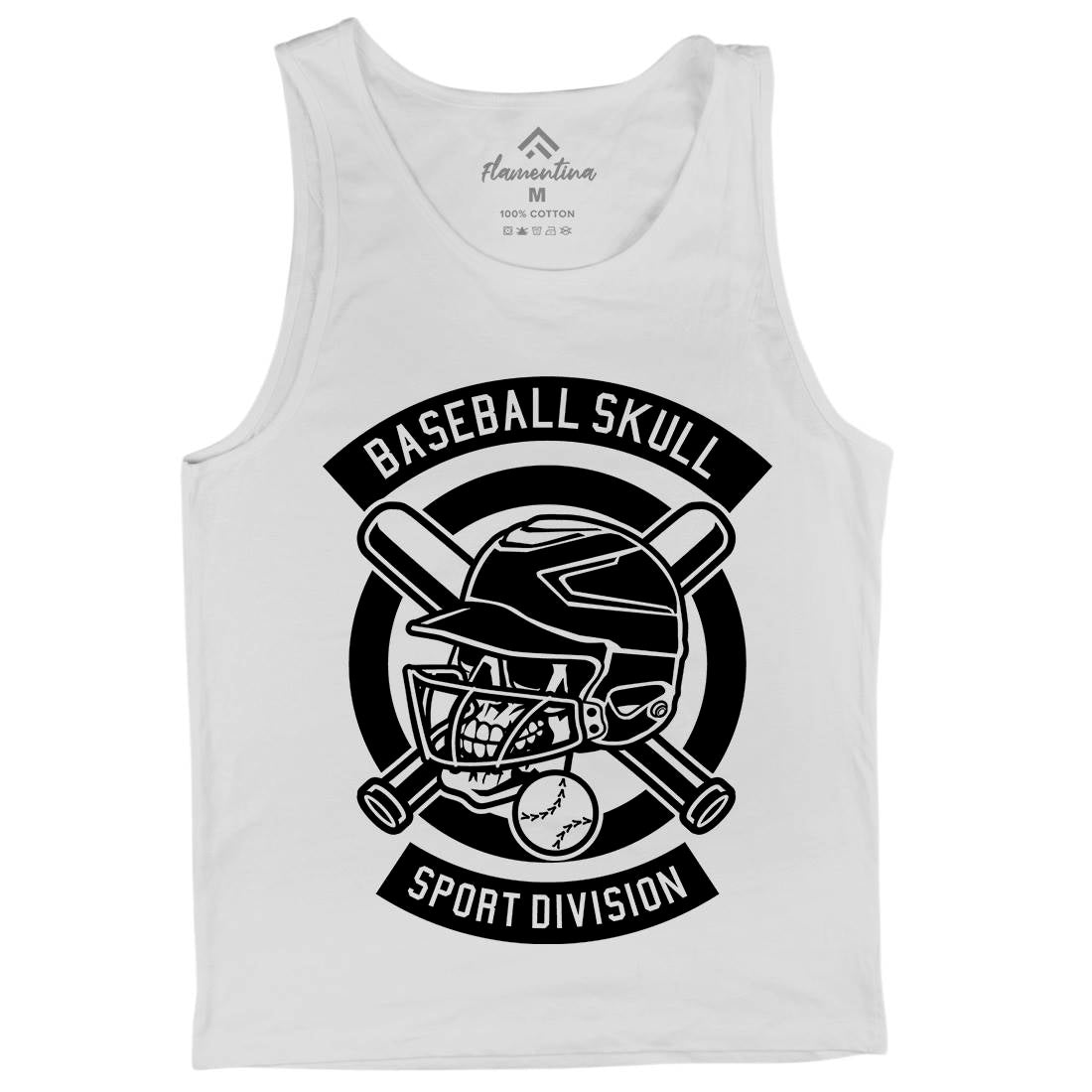 Baseball Skull Mens Tank Top Vest Sport B490