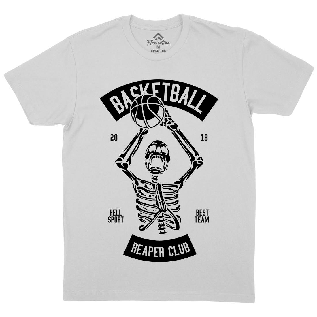 Basketball Reaper Club Mens Crew Neck T-Shirt Sport B491