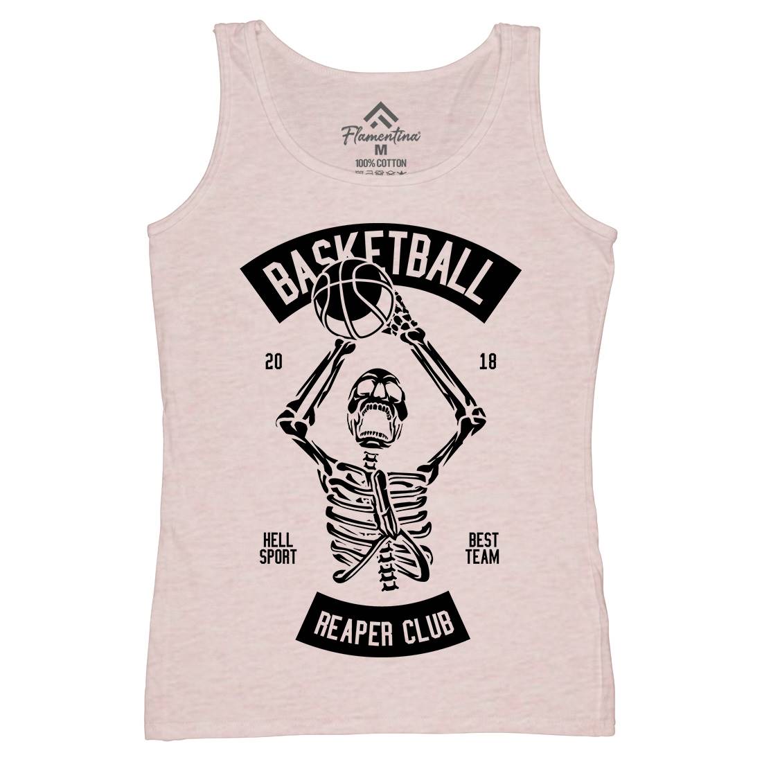 Basketball Reaper Club Womens Organic Tank Top Vest Sport B491