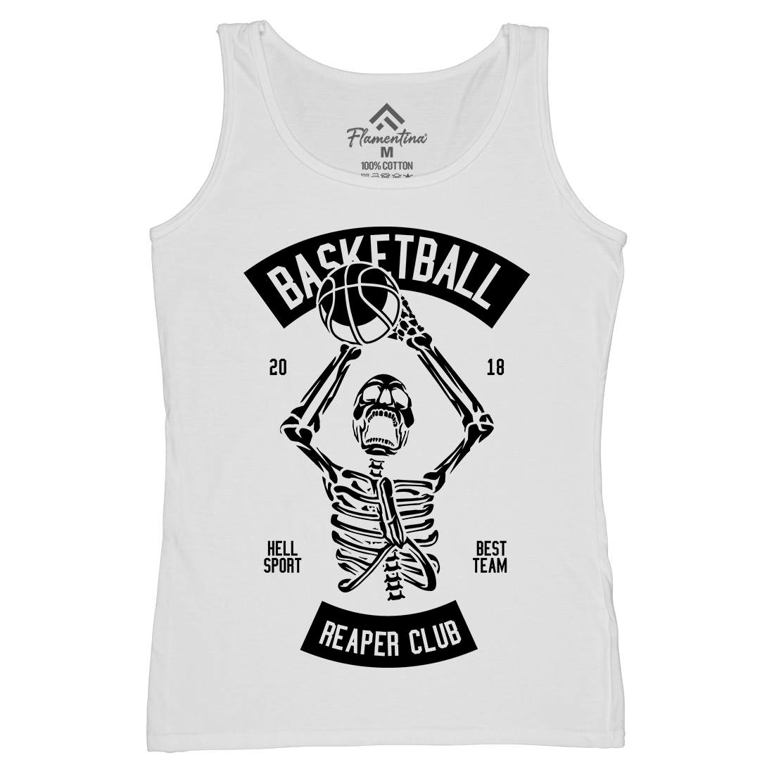 Basketball Reaper Club Womens Organic Tank Top Vest Sport B491