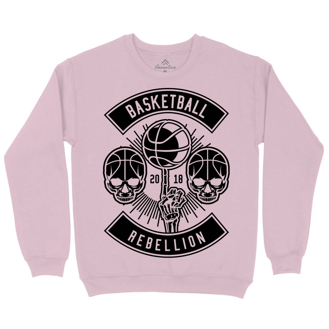 Basketball Rebellion Kids Crew Neck Sweatshirt Sport B492