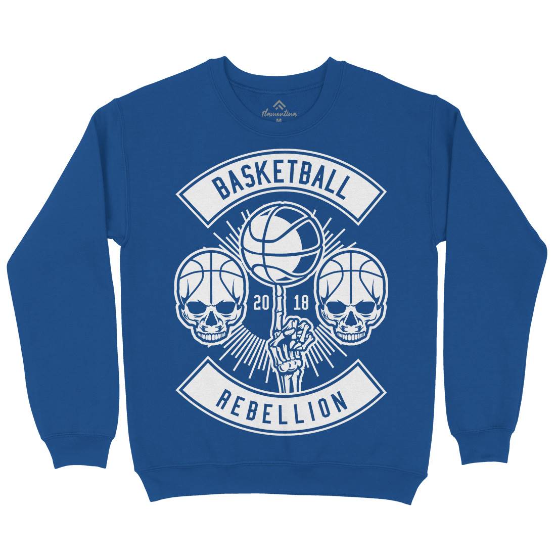 Basketball Rebellion Mens Crew Neck Sweatshirt Sport B492