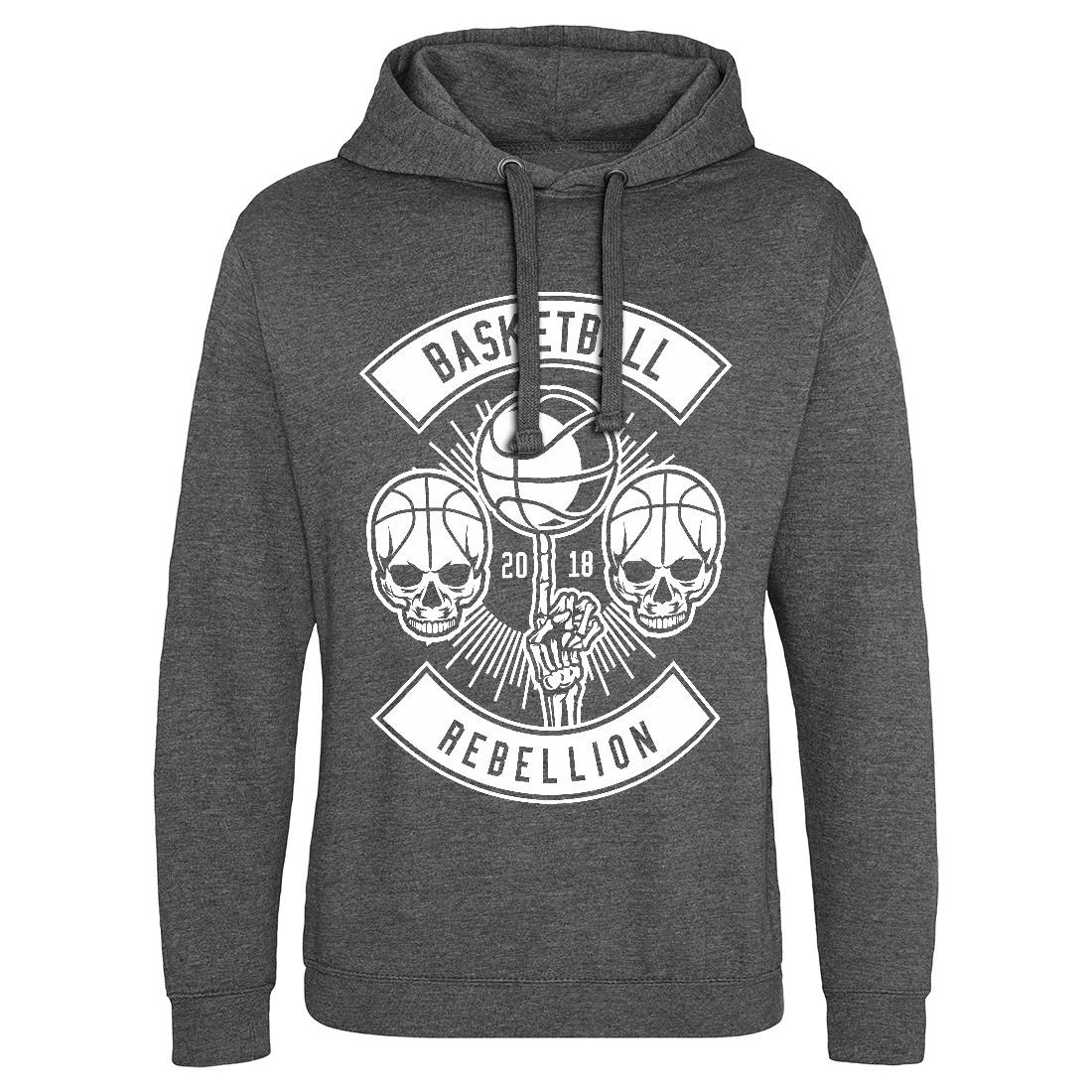 Basketball Rebellion Mens Hoodie Without Pocket Sport B492