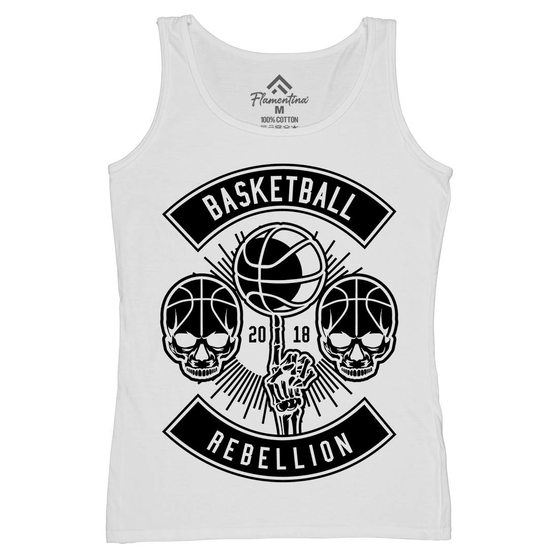 Basketball Rebellion Womens Organic Tank Top Vest Sport B492