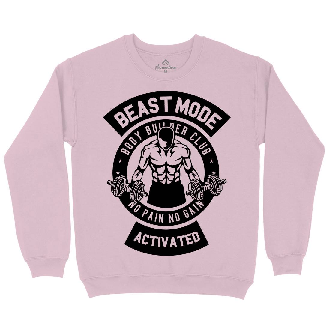 Beast Mode Activated Kids Crew Neck Sweatshirt Gym B493