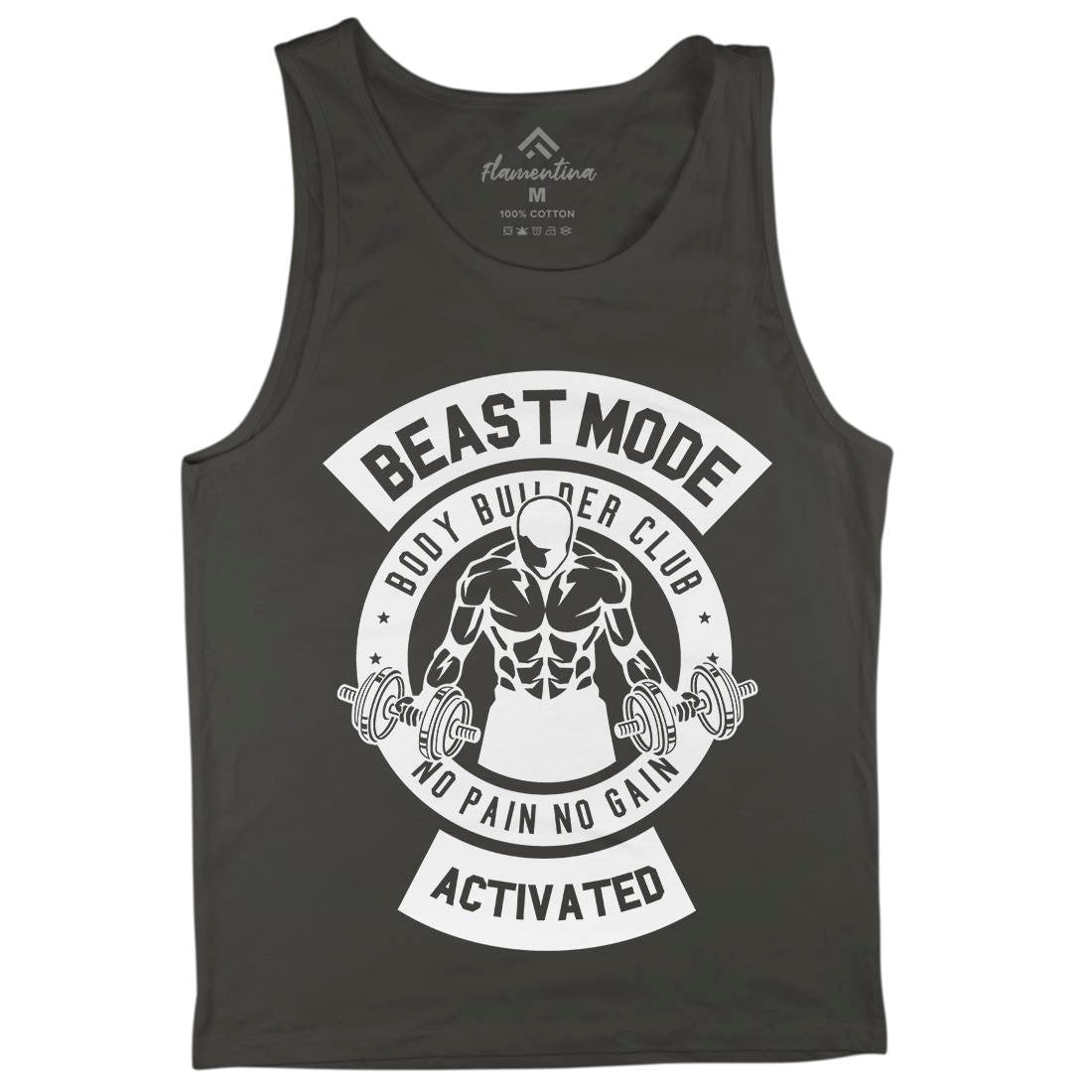 Beast Mode Activated Mens Tank Top Vest Gym B493