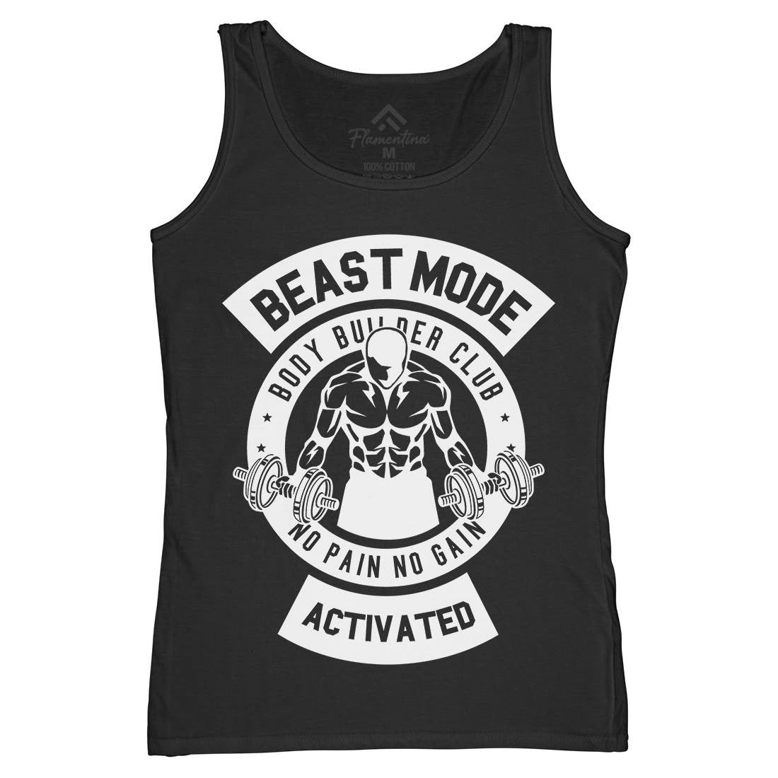 Beast Mode Activated Womens Organic Tank Top Vest Gym B493
