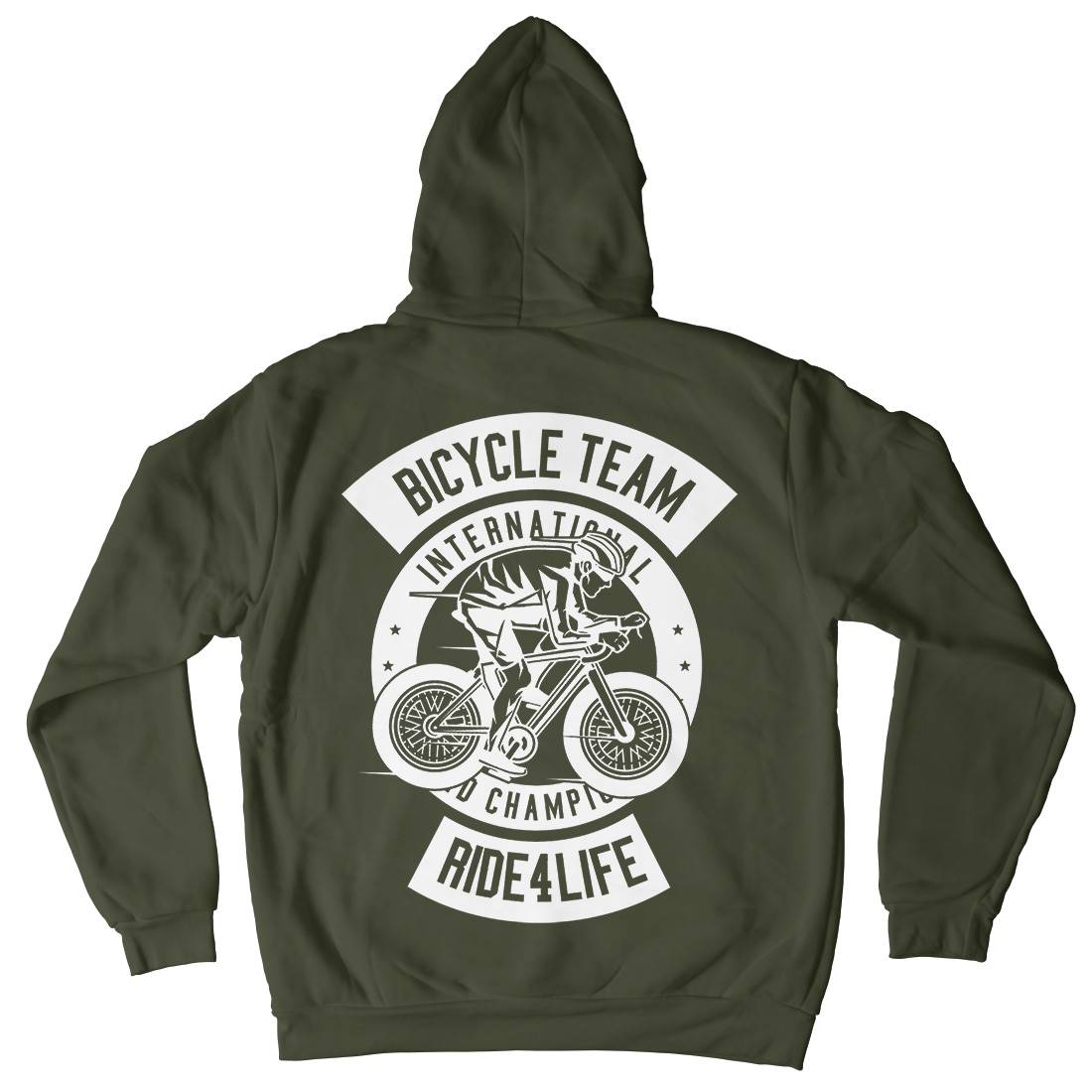 Bicycle Team Kids Crew Neck Hoodie Bikes B495
