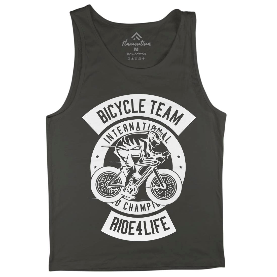Bicycle Team Mens Tank Top Vest Bikes B495