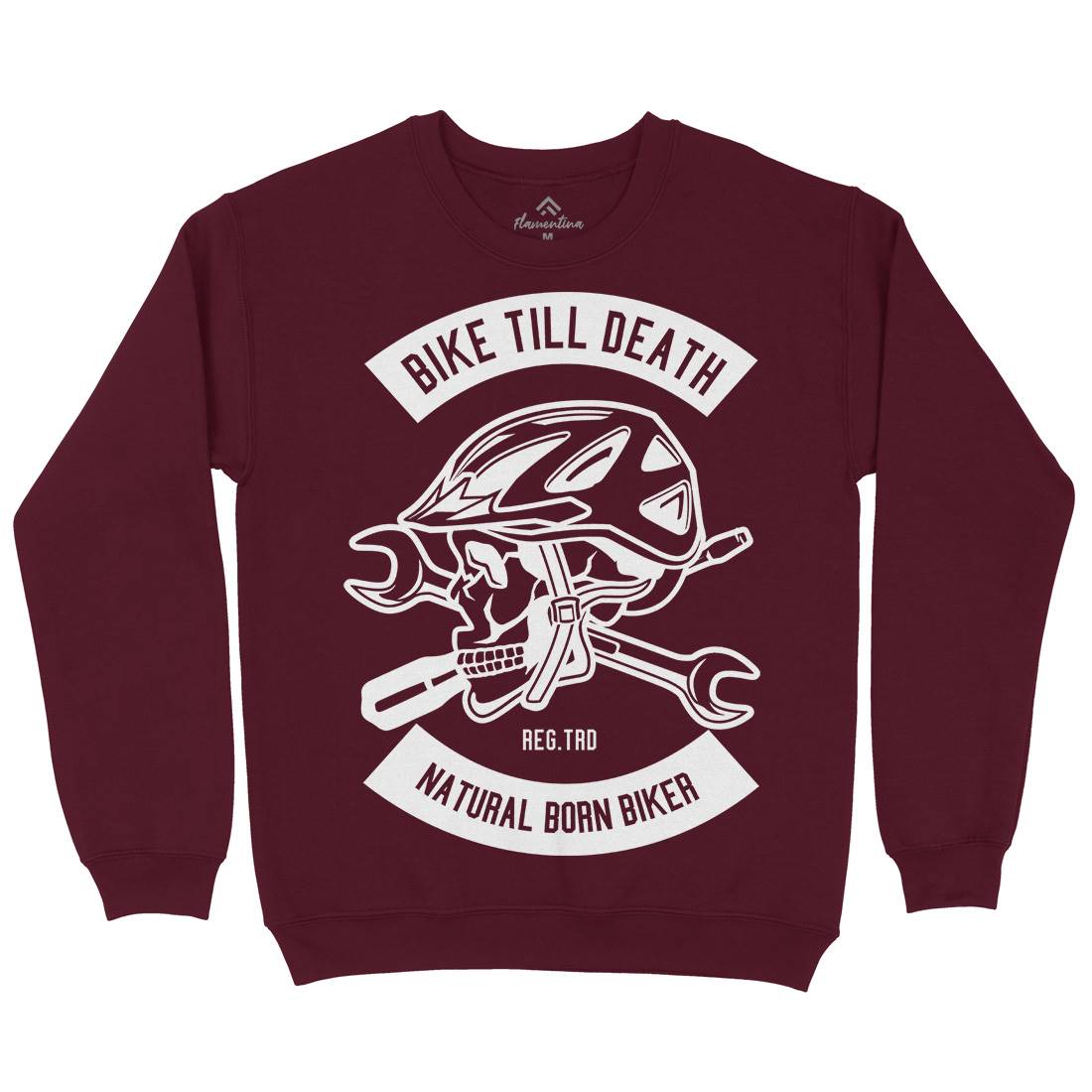 Bike Till Death Mens Crew Neck Sweatshirt Bikes B496