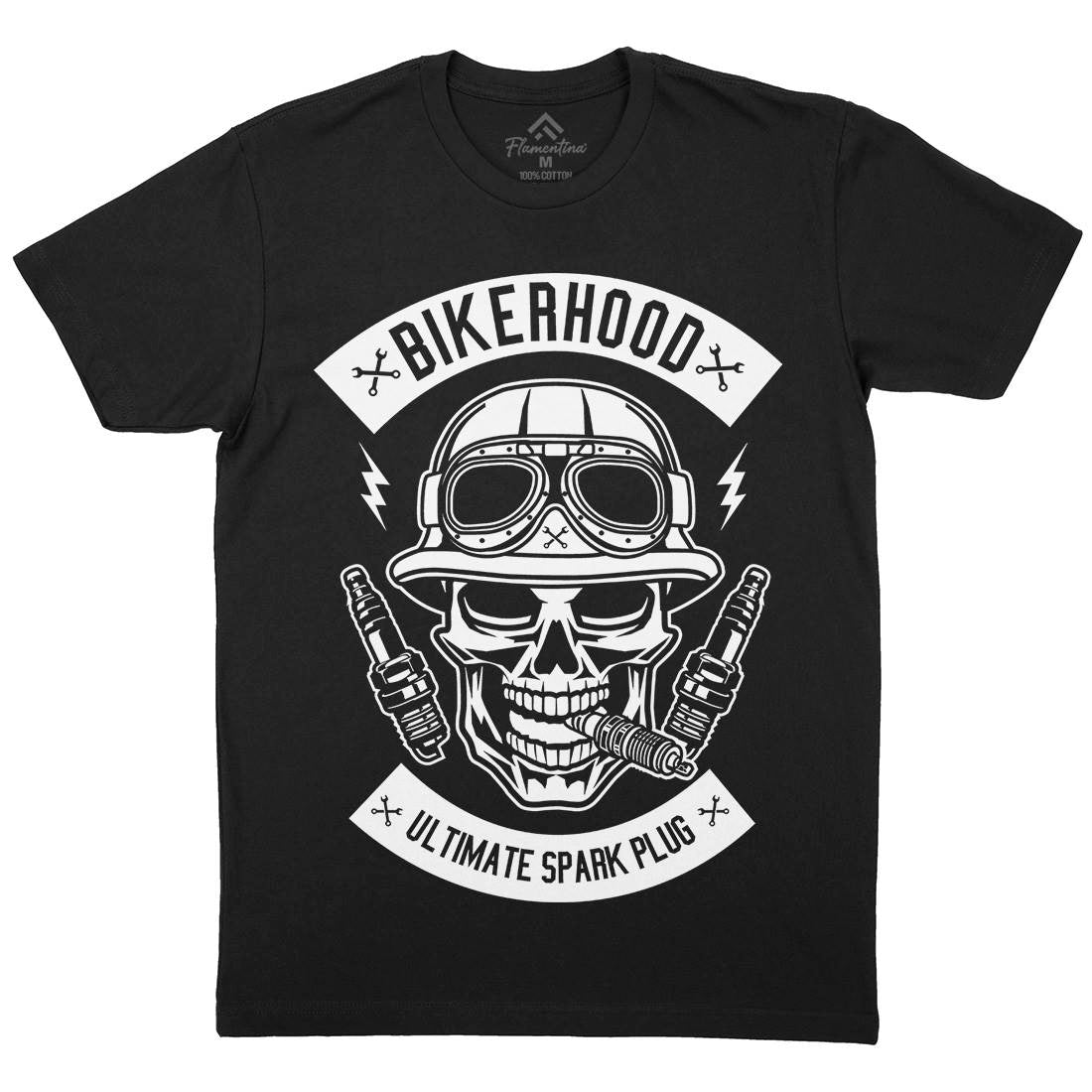Bikerhood Mens Crew Neck T-Shirt Bikes B497
