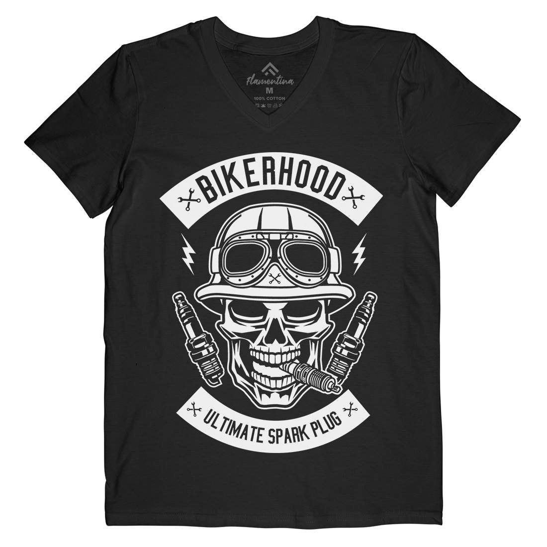 Bikerhood Mens V-Neck T-Shirt Bikes B497
