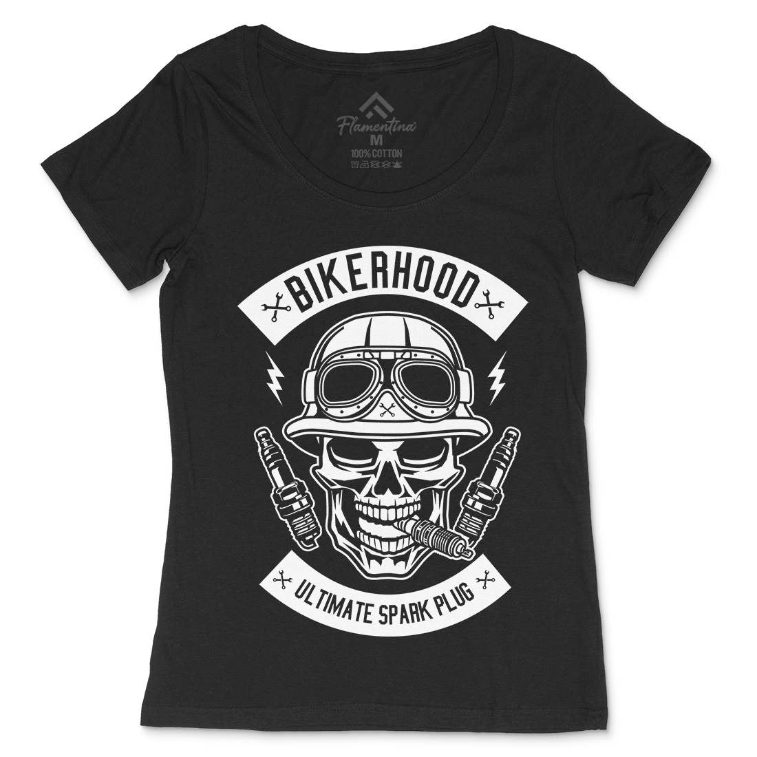Bikerhood Womens Scoop Neck T-Shirt Bikes B497