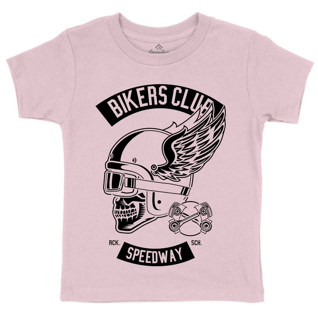 Bikers Club Kids Organic Crew Neck T-Shirt Bikes B498
