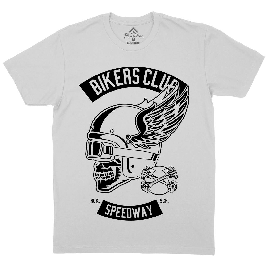 Bikers Club Mens Crew Neck T-Shirt Bikes B498