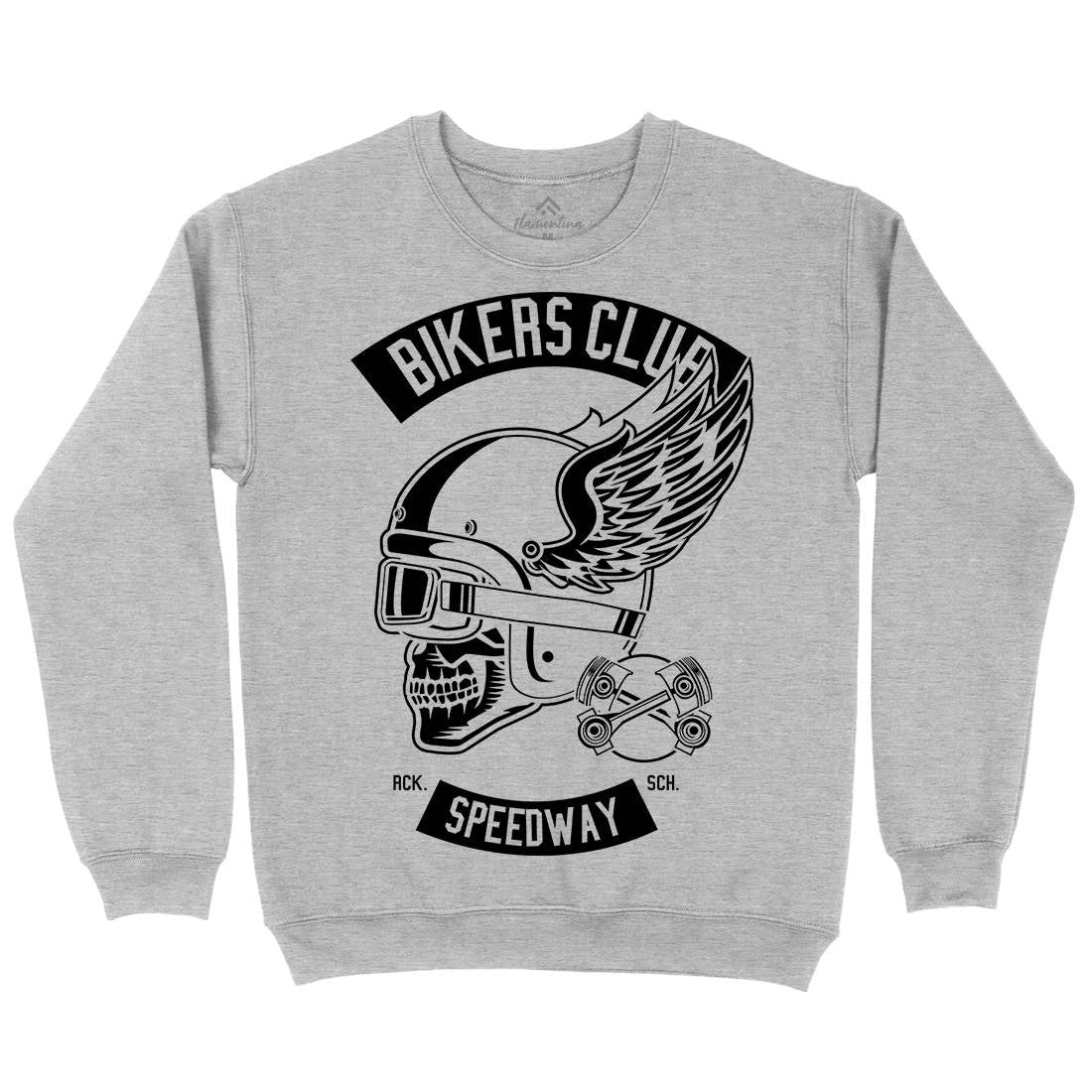 Bikers Club Mens Crew Neck Sweatshirt Bikes B498