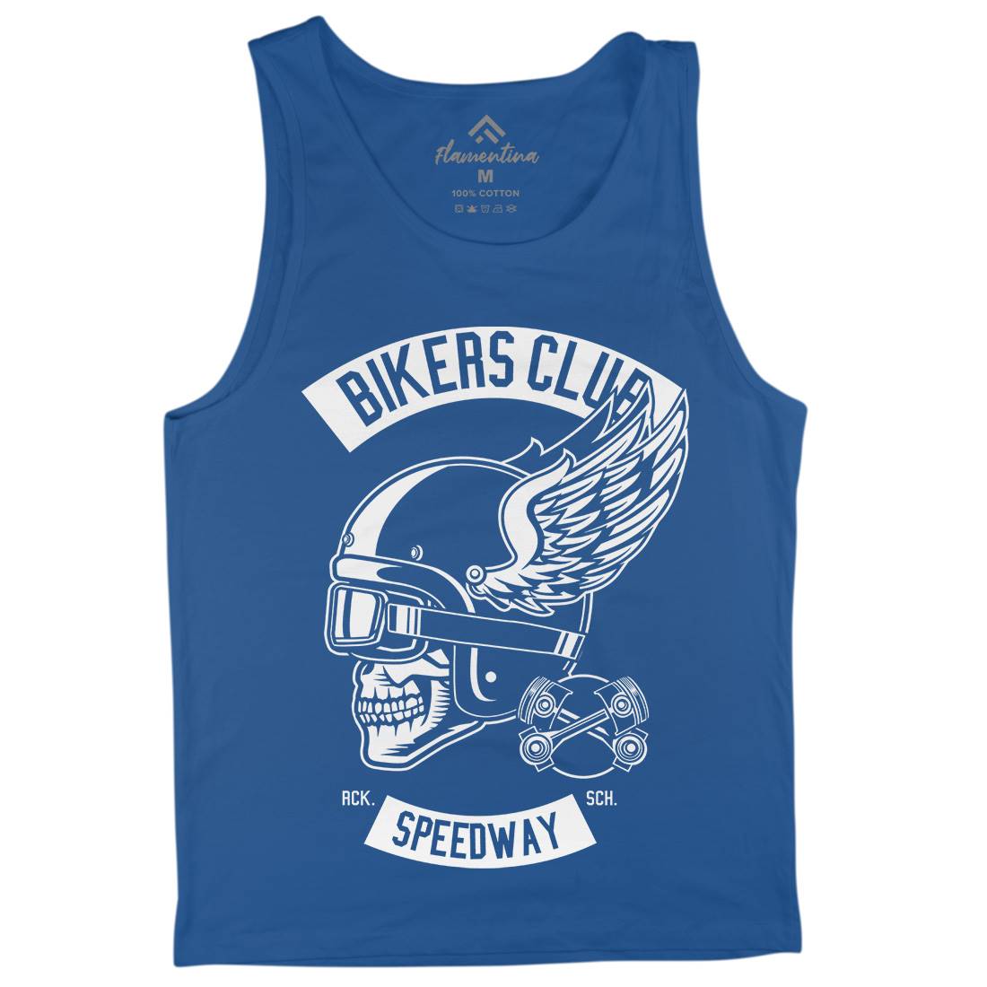 Bikers Club Mens Tank Top Vest Bikes B498