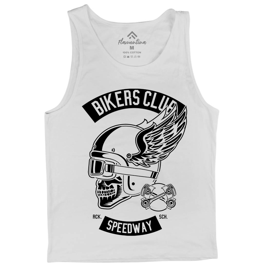 Bikers Club Mens Tank Top Vest Bikes B498