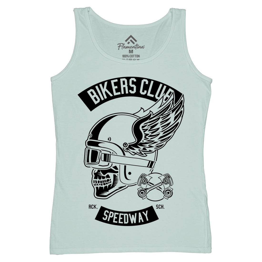 Bikers Club Womens Organic Tank Top Vest Bikes B498