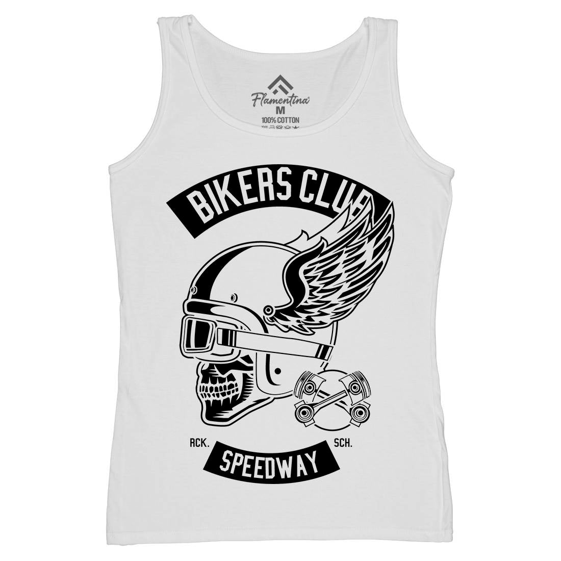 Bikers Club Womens Organic Tank Top Vest Bikes B498