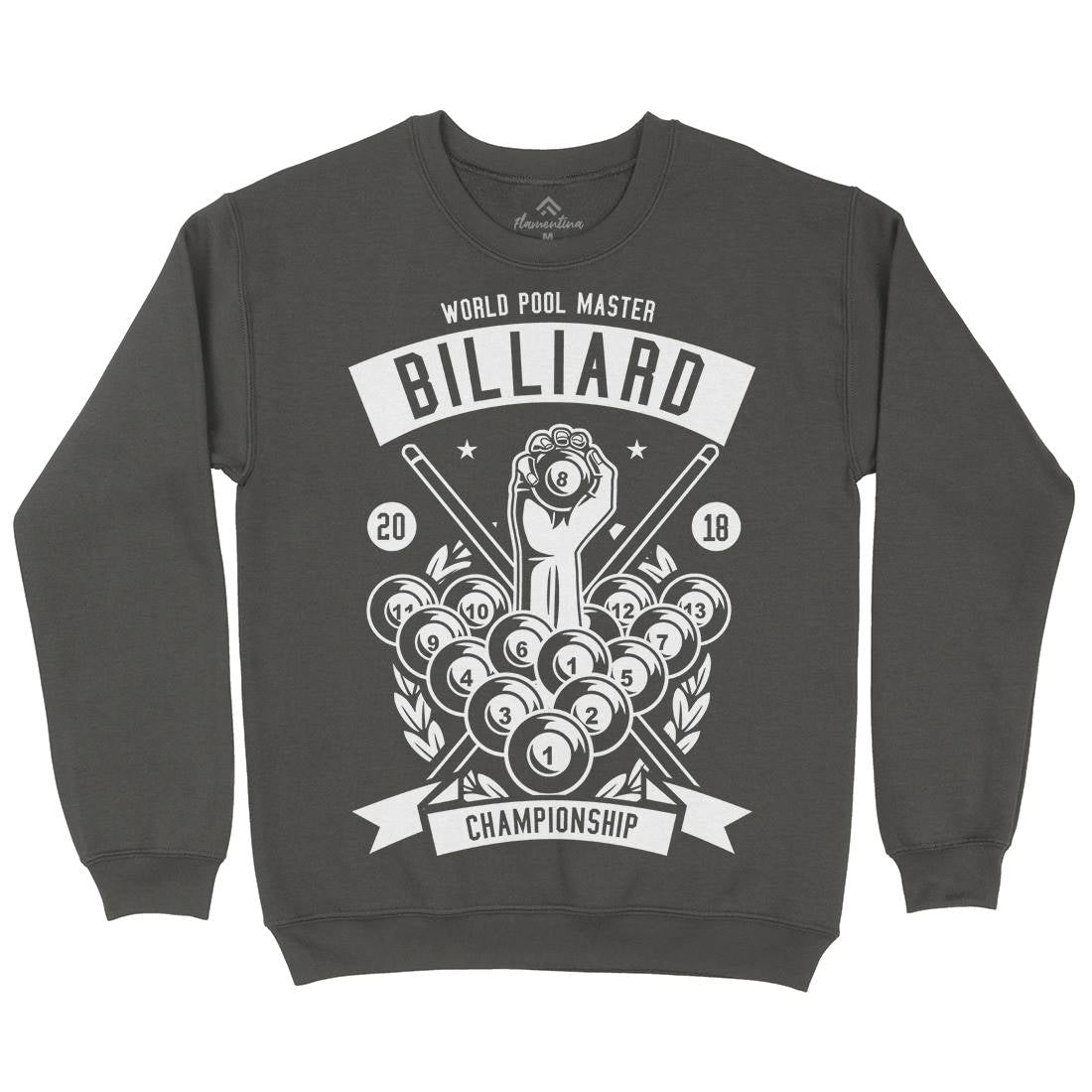 Billiard Championship Mens Crew Neck Sweatshirt Sport B499