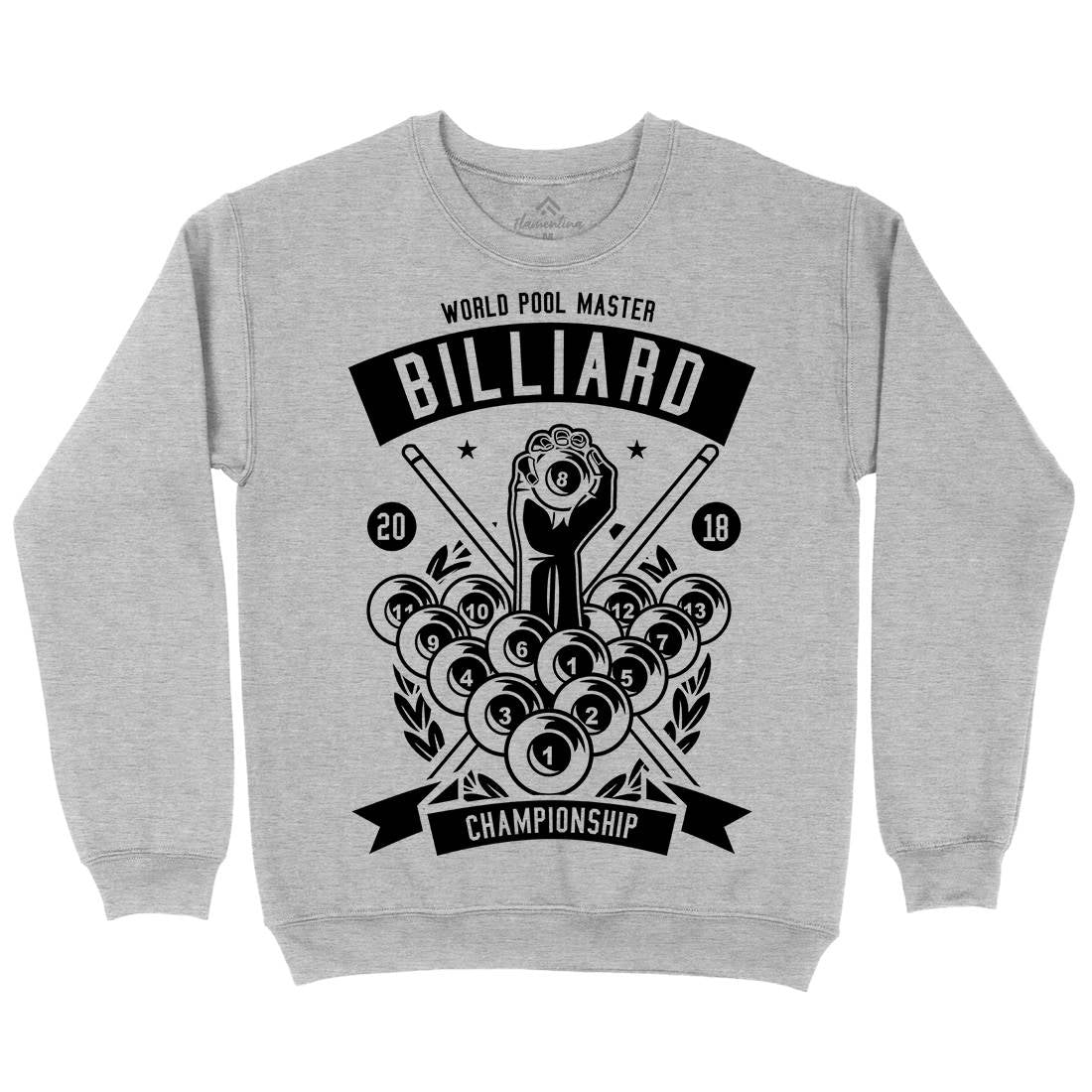 Billiard Championship Mens Crew Neck Sweatshirt Sport B499