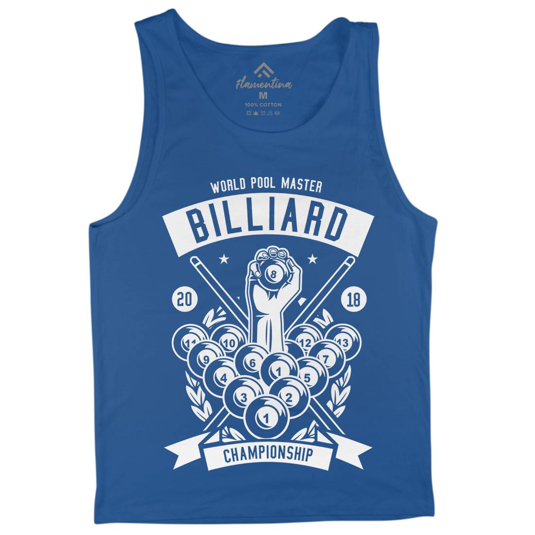 Billiard Championship Mens Tank Top Vest Sport B499