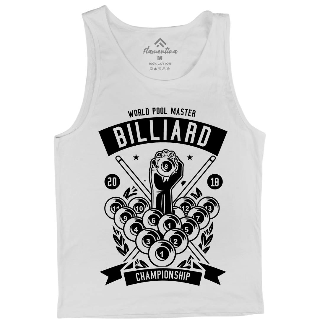 Billiard Championship Mens Tank Top Vest Sport B499